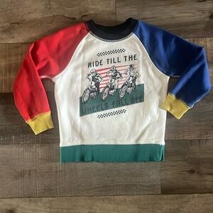 EUC Hanna Anderson motocross sweatshirt